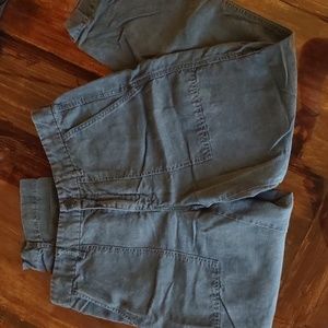 J. Crew linen blend crop pants
